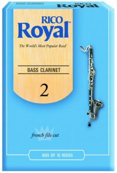 Rico Royal Bass Clarinet Reeds, 10 Per Box (RR-MTR-702R)