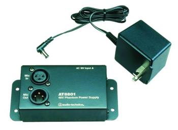Audio-Technica Single Channel Phantom Power Adapt. (AT-AT8801)