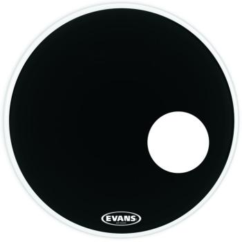 Evans EQ3 Resonant Black Bass Drumhead, 22" (EV-BD22RB)