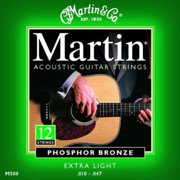 Martin Phosphor Bronze Strings, 12 St. Extra Light (MA-M500)