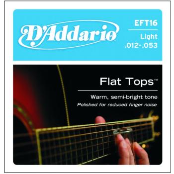 D'Addario Flat Tops Phos.Bronze Acoustic, Light (DD-EFT16)