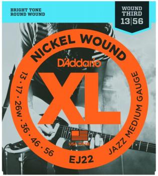 D'Addario XL Nickel Guitar Strings, Jazz Medium (DD-EJ22)