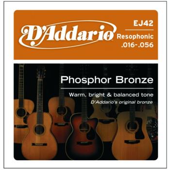 D'Addario Phosphor Bronze Resophonic Strings, Light (DD-EJ42)