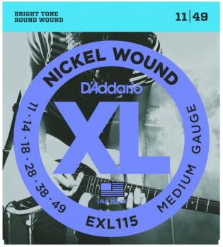 D'Addario XL Nickel Guitar Strings, Blues/Jazz (DD-EXL115)