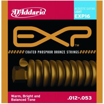 D'Addario EXP Coated Phos. Bronze Acoustic, Light (DD-EXP16)