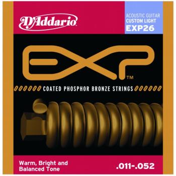 D'Addario EXP Coated Phos. Bronze, Custom Light (DD-EXP26)