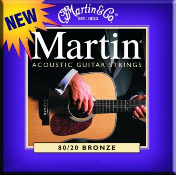 Martin 80/20 PB Acoustic Guitar Strings, Custom Lt (MA-M175)