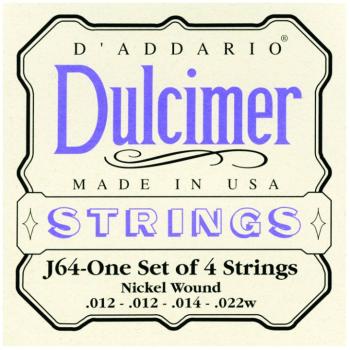 D'Addario Nickel Wound Dulcimer Strings, Medium (DD-J64)