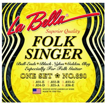 La Bella "Folk Singer", Folk/Nylon String Set (LB-L830)