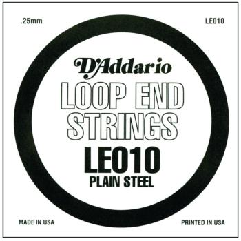 D'Addario Plain Steel Loop End Strings, .010 (10) (DD-LE010)