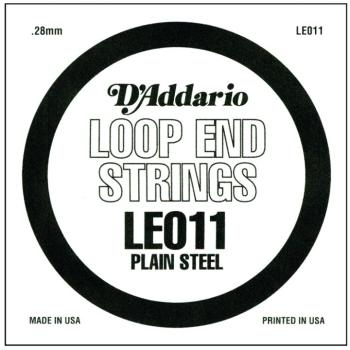 D'Addario Plain Steel Loop End Strings, .011 (10) (DD-LE011)