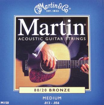 Martin 80/20 Bronze Acoustic Guitar Strings, Med. (MA-M150)