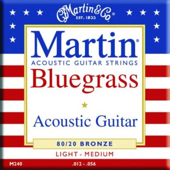 Martin 80/20 Bronze Bluegrass Strings, Lt/Medium (MA-M240)