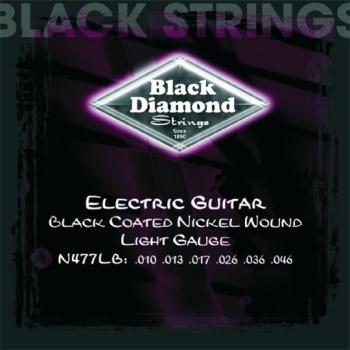 Black Diamond Coated, NW Electric Strings, Light (BD-N477LB)