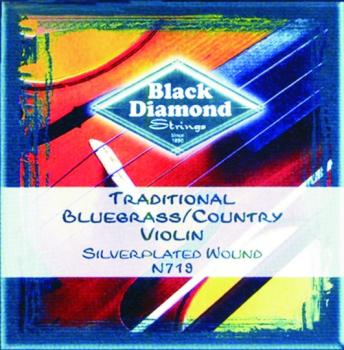 Black Diamond Silver Plated, Wound Fiddle Strings (BD-N719)