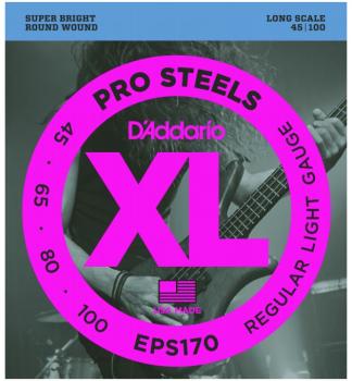 D'Addario XL ProSteels Bass Strings, Regular Light (DD-EPS170)