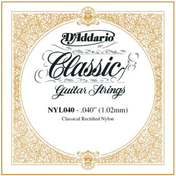 D'Addario Rectified Nylon Single Strings, .040 (5) (DD-NYL040)