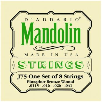 D'Addario Phos Bronze Mandolin Strings, Med Heavy (DD-J75)