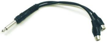 Hosa 6" Mono 1/4" Male to Two RCA Females Y-Cable (OO-YPR103)
