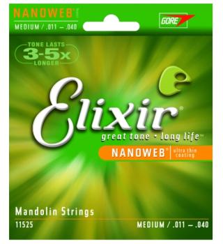 Elixir Nanoweb Coated Mandolin Strings, Medium (LI-11525)