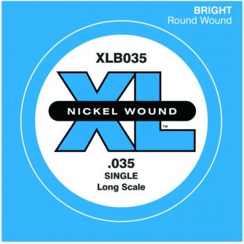 D'Addario XL Nickel Wound Single Bass String, .035 (DD-XLB035)